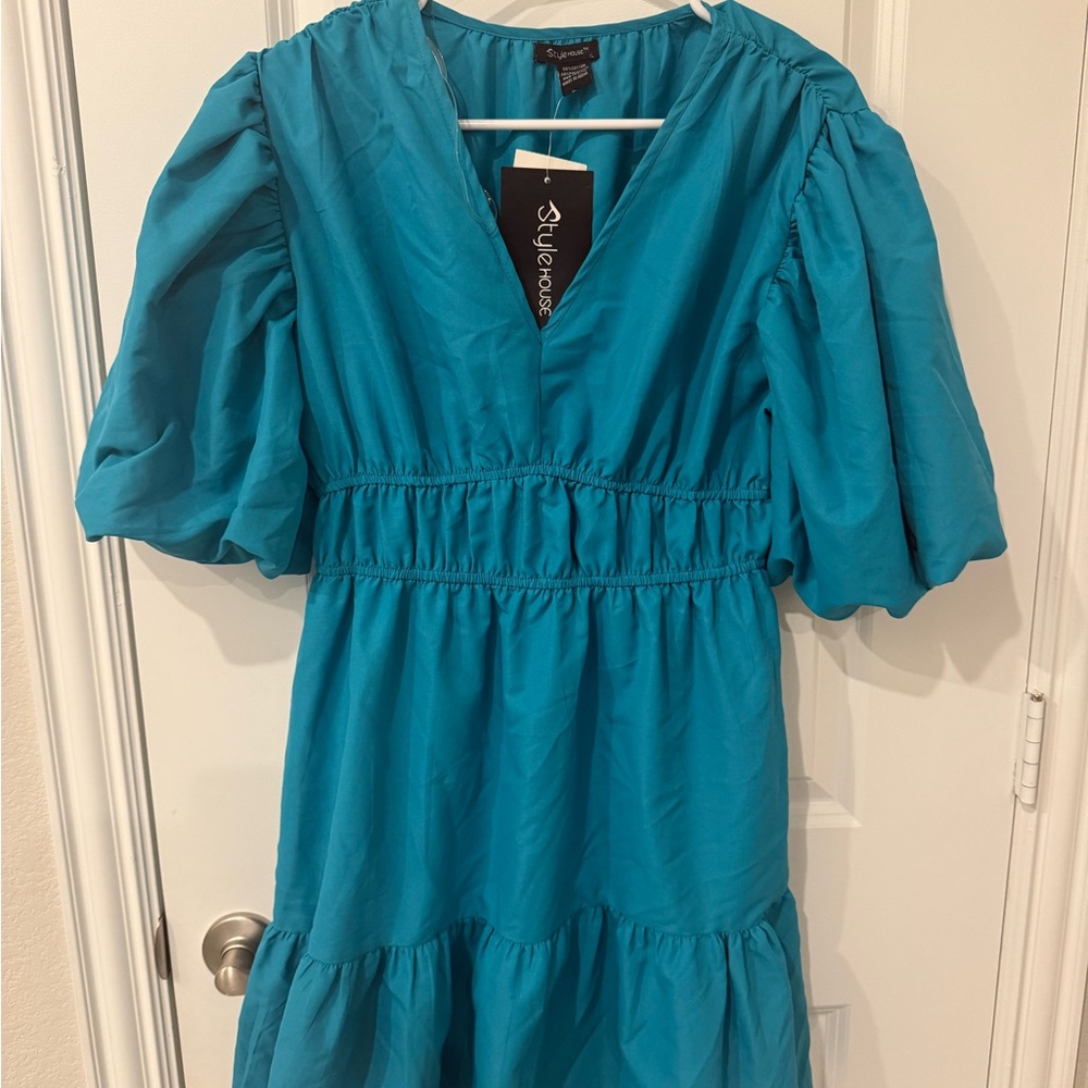 Teal Midi Dress